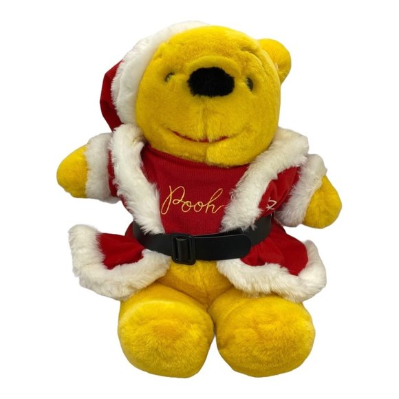 Sears Other - Sears Winnie the Pooh 15" Santa Plush Toy